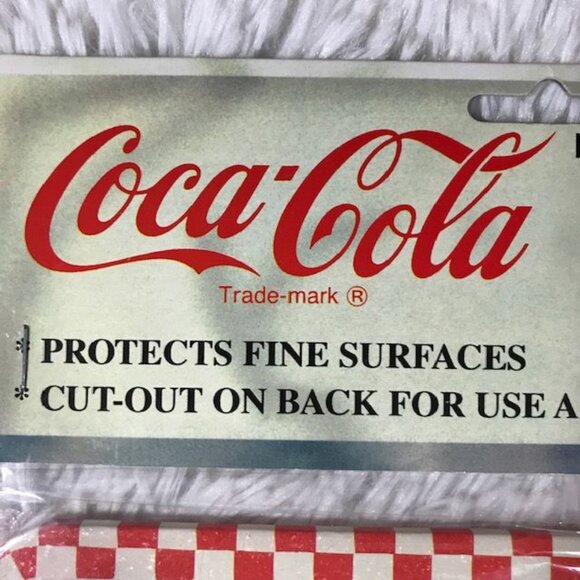 Vintage Coca-Cola Thrift Merchantile Drink Coca-Cola Tin Trivet Wall Plaque - Picture 5 of 8